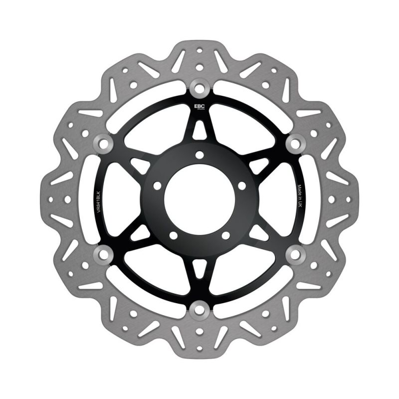 BRAKE ROTOR FLT VEE WAVE BLK F