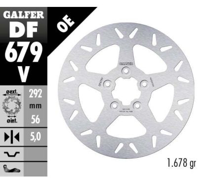 Disque de frein fixe rond