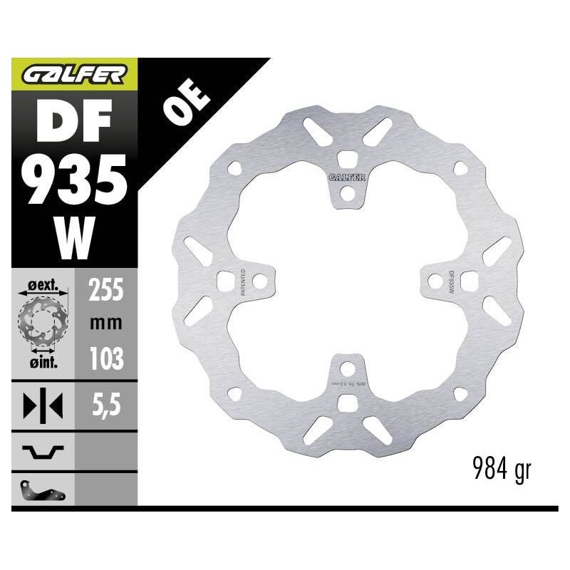 BRAKE DISC FIXED WAVE RR