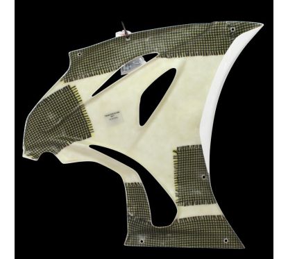 Flanc gauche racing fibre de verre GSXR1000 2017-2018