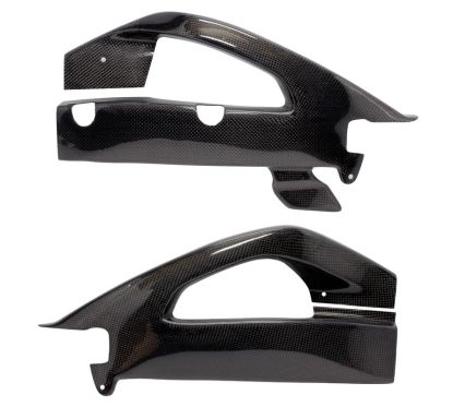 Protections de bras oscillant carbone avec protection de chaîne GSXR1000 2017-2018