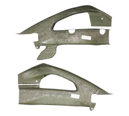 Protections de bras oscillant carbone avec protection de chaîne GSXR1000 2017-2018