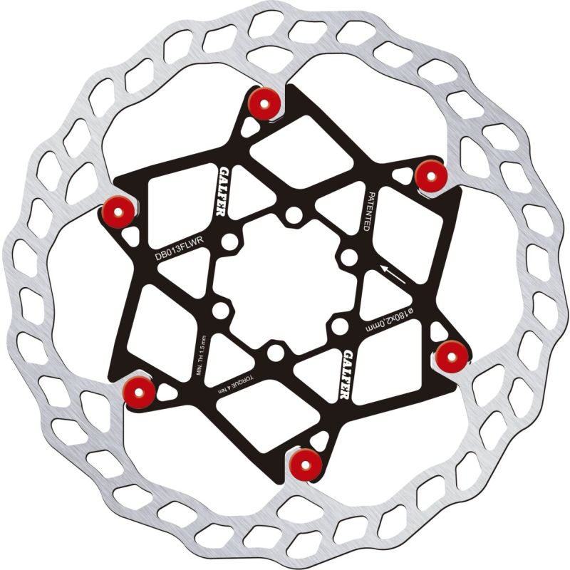 DISC WAVE FLOAT 180X2.0MM RED