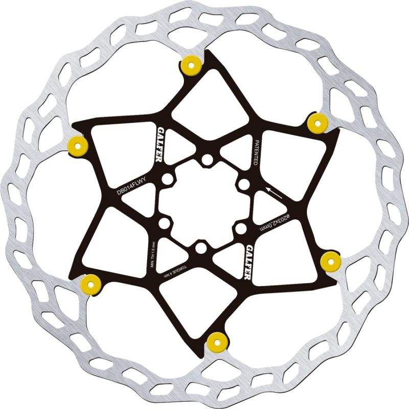 DISC WAVE FLOAT 203X2.0MM GOLD