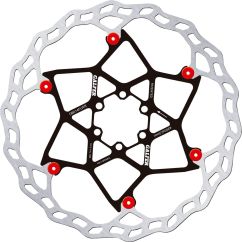 DISC WAVE FLOAT 203X2.0MM RED