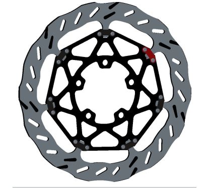 Disque de frein BRAKING EP090L Epta Wave flottant Kawasaki Ninja ZX-6R