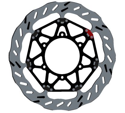 Disque de frein BRAKING EP101R Epta Wave flottant Suzuki GSX-R600