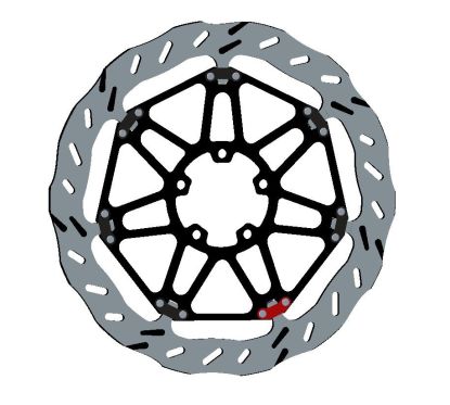 Disque de frein BRAKING EP144L Epta Wave flottant KTM 1290 Super Duke GT