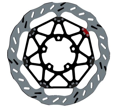 Disque de frein BRAKING EP145L Epta Wave flottant Kawasaki ZX-10R