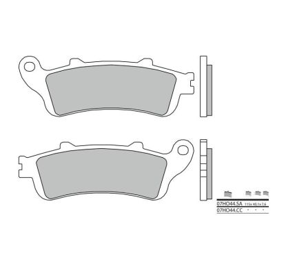 Plaquettes de frein BREMBO 07HO44CC carbone céramique