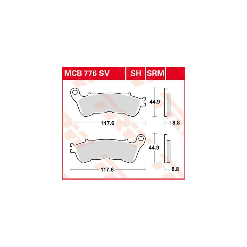 BRAKE PAD ORGANIC STREET