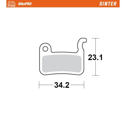 Plaquette de frein en métal fritté