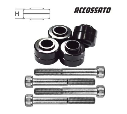 Kit 4 entretoises + 4 vis ACCOSSATO - 7.5mm à 15.5mm