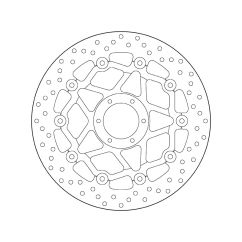 Disque de frein BREMBO Oro Series rond flottant