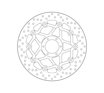 Disque de frein BREMBO Oro Series rond flottant