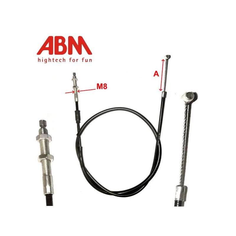 Câble embrayage rallongé 112cm / course 5.5cm