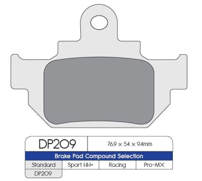 Plaquettes de frein en métal fritté standard
