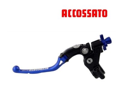 Levier Embrayage à cable Noir ACCOSSATO repliable avec réglage de garde micrométrique avec capteur