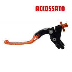 Levier Embrayage à cable Noir ACCOSSATO repliable avec réglage de garde micrométrique avec capteur