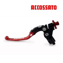 Levier Embrayage à cable Noir ACCOSSATO repliable avec réglage de garde micrométrique avec capteur