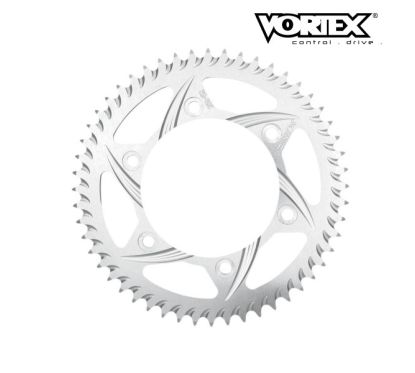 Couronne VORTEX - YAMAHA R6 99-02 530 Conv - Argent (ref:642)