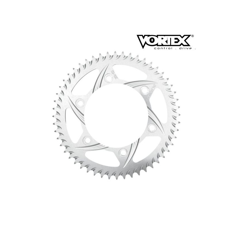 Couronne VORTEX - KTM 65SX 98-02 - Argent (ref:313)