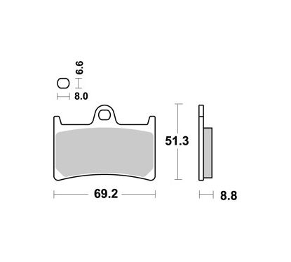 Plaquettes de frein avant AP RACING STR route/racing métal fritté YAMAHA