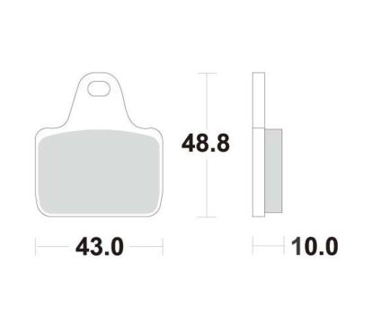 Plaquettes pour Etriers Accossato PZ001 - PZ002 - PZ003 - PZ004 - PZ006 - PZ008