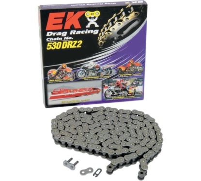 Chaine EK 530 - DRZ2 - 140 Maillons - Grise - Att.Rapide
