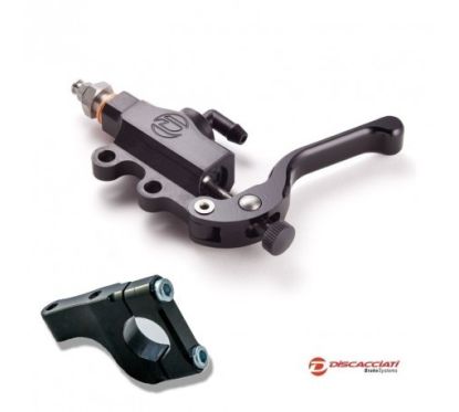 Pack DISCACCIATI Maître Cylindre ø16mm à l'index NOIR + Support au guidon ø25.4mm ( Pour HARLEY )