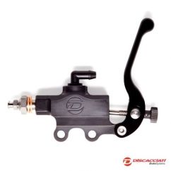 Pack DISCACCIATI Maître Cylindre ø16mm à l'index ARGENT + Support au guidon ø25.4mm ( Pour HARLEY ) 