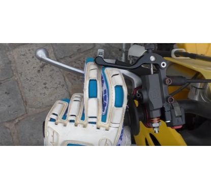 Pack DISCACCIATI Maître Cylindre ø13mm à l'index ARGENT + Support au guidon ø22.2mm