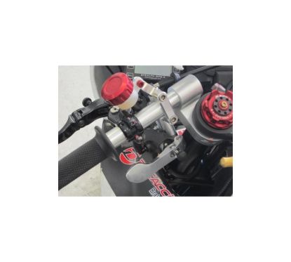 Pack DISCACCIATI Maître Cylindre ø13mm au pouce NOIR + Support au guidon ø25.4mm ( pour HARLEY )