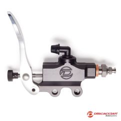 Pack DISCACCIATI Maître Cylindre ø13mm au pouce ARGENT + Support au guidon ø25.4mm ( pour HARLEY )