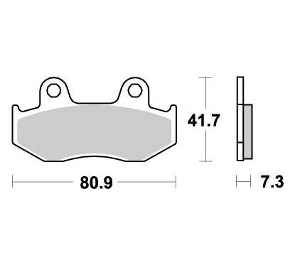 Plaquettes de frein Nitro