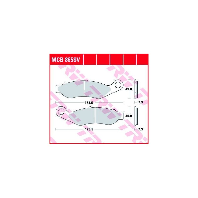 BRAKE PAD SINTER FRONT STREET