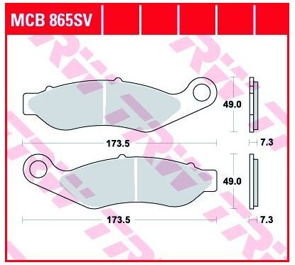 Plaquettes de Frein Frittées Série SV