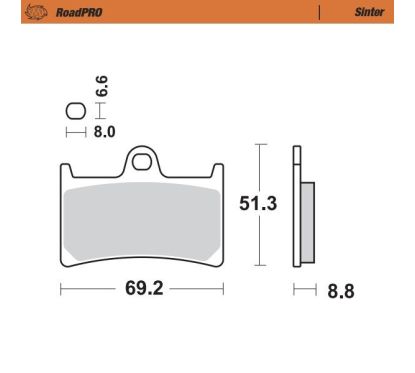 Plaquette de frein avant RoadPRO Sinder