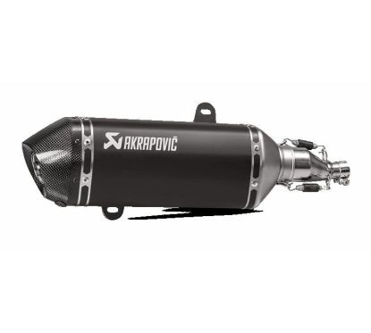 MUFFLER SS/CF BLK GTS125