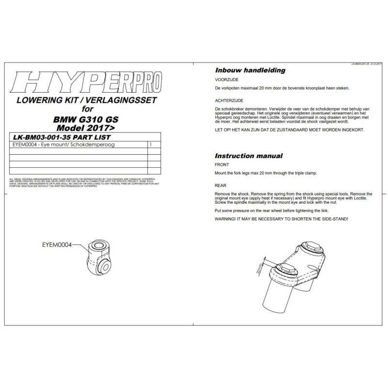 Ressort de rabaissement arrière