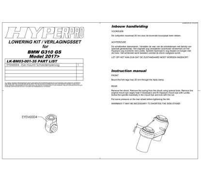 Ressort de rabaissement arrière