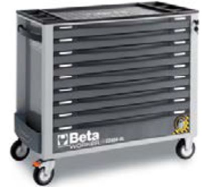 Servante mobile d'atelier BETA 9 tiroirs + composition de 716 outils