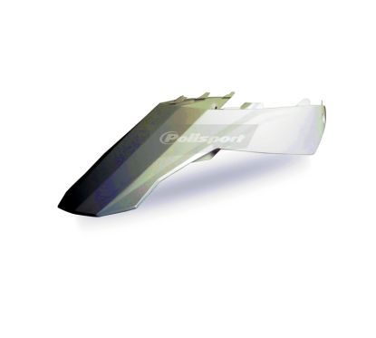 Garde-boue arrière + plaques latérales POLISPORT blanc Gas Gas EC