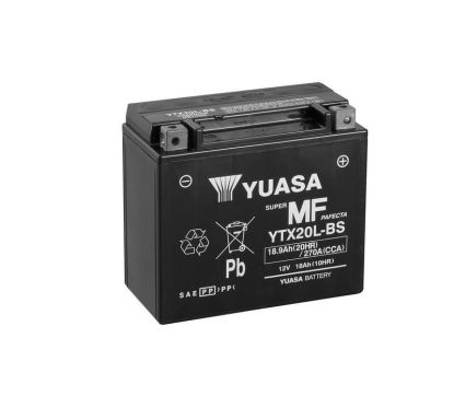 Batterie YUASA sans entretien avec pack acide - YTX20L-BS