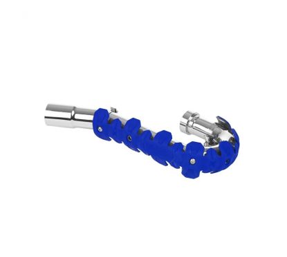 Protection d'échappement POLISPORT court bleu