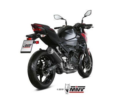 Silencieux MIVV GP Pro Steel Black/casquette inox Kawasaki Ninja 400