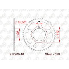 Kit chaîne AFAM 520XLR2 14/69 - couronne standard