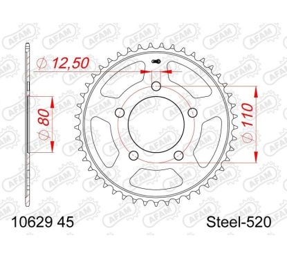 Couronne AFAM acier standard - 520