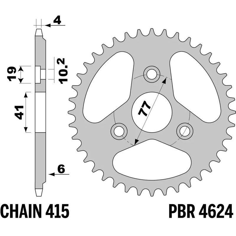 Couronne AFAM alu standard - 415