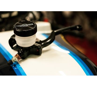 Maître-cylindre de frein axial BERINGER Classic Ø17,5mm bocal vissé - levier type A (16cm)